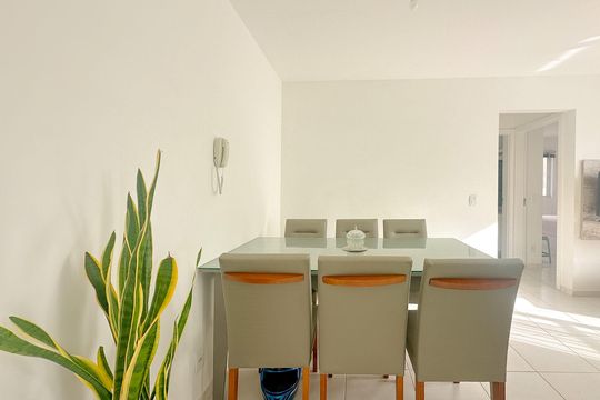 Sala de Jantar de apartamento para alugar com 2 quartos, 55m² em Canasvieiras, Florianópolis