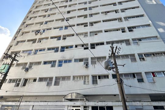 Fachada do Prédio de apartamento para alugar com 1 quarto, 15m² em Itararé, São Vicente