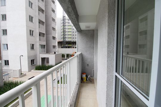 Varanda da Sala de apartamento para alugar com 2 quartos, 38m² em Jaguaré, São Paulo