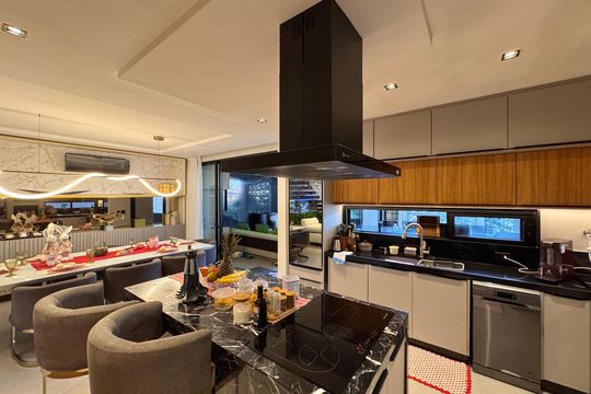 Cozinha de casa de condomínio à venda com 4 quartos, 431m² em Vargem Grande, Rio de Janeiro