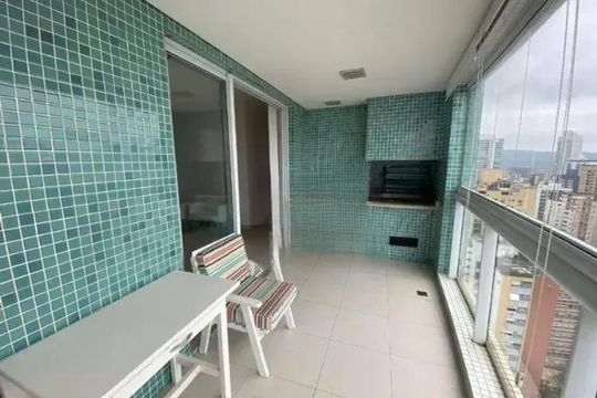 Varanda da Sala de apartamento para alugar com 3 quartos, 190m² em Aparecida, Santos