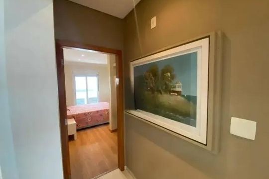 Corredor de apartamento para alugar com 3 quartos, 190m² em Aparecida, Santos