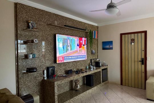 Sala de apartamento para alugar com 3 quartos, 112m² em Coqueiros, Florianópolis