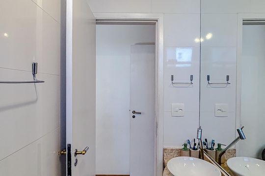 Banheiro da Suíte de apartamento à venda com 2 quartos, 62m² em Vila Matilde, São Paulo
