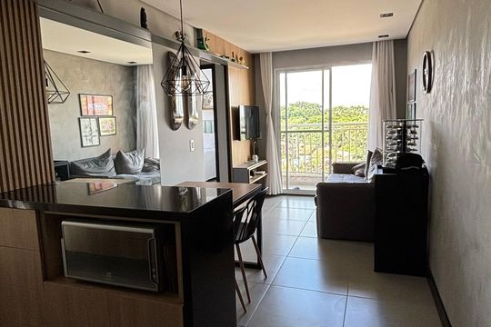 Sala de apartamento para alugar com 2 quartos, 46m² em Barro Branco, Cotia