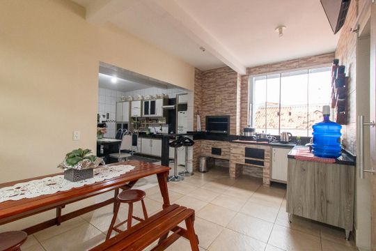 Área comum - Churrasqueira de casa à venda com 4 quartos, 410m² em Cidade Industrial de Curitiba, Curitiba