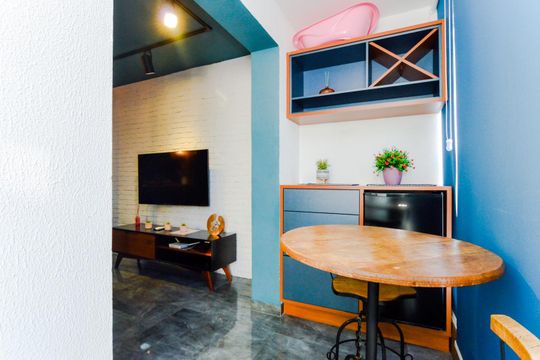 Varanda de kitnet/studio para alugar com 1 quarto, 36m² em Centro, Guarulhos