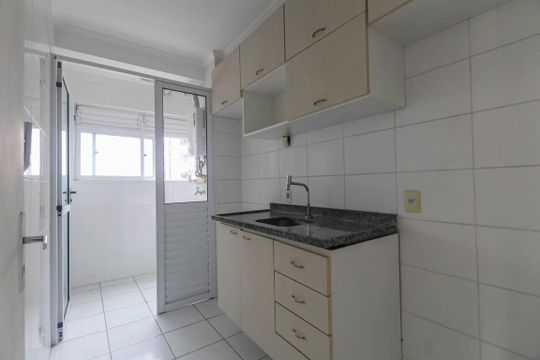 Cozinha de apartamento para alugar com 2 quartos, 50m² em Quinta da Paineira, São Paulo