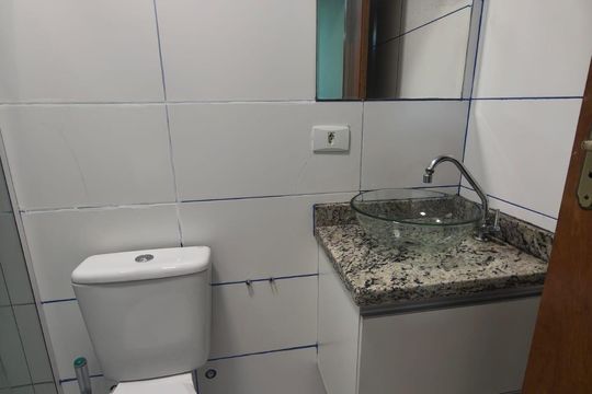 Banheiro de apartamento à venda com 2 quartos, 94m² em Jardim do Estádio, Santo André