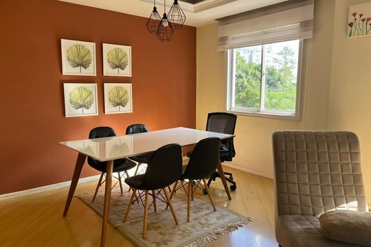 Sala de Jantar de apartamento à venda com 2 quartos, 77m² em Cristo Rei, Curitiba