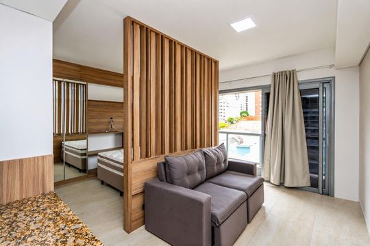 Sala de apartamento para alugar com 1 quarto, 39m² em São João, Porto Alegre