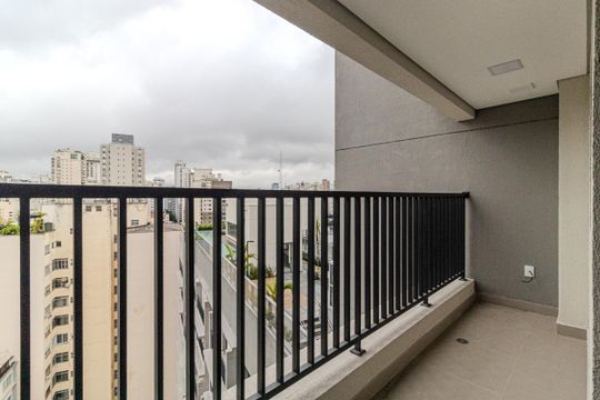 Varanda de apartamento à venda com 1 quarto, 30m² em Centro Histórico de São Paulo, São Paulo