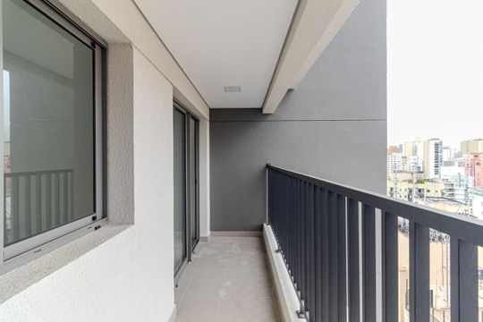 Varanda de apartamento à venda com 1 quarto, 30m² em Centro Histórico de São Paulo, São Paulo