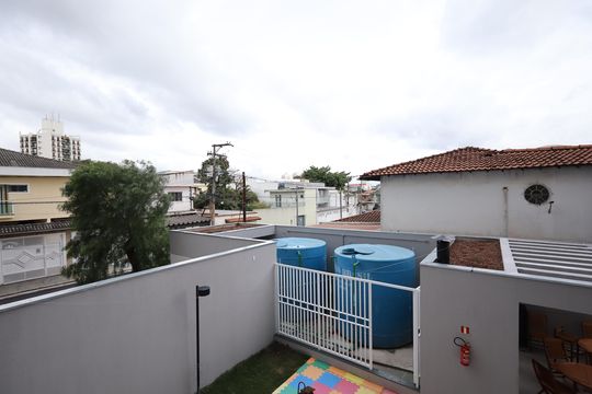 Varanda da Sala e área de serviço  de apartamento à venda com 2 quartos, 30m² em Campo Grande, São Paulo