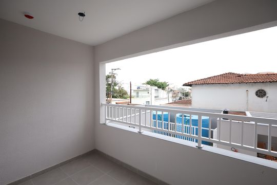 Varanda da Sala e área de serviço  de apartamento à venda com 2 quartos, 30m² em Campo Grande, São Paulo
