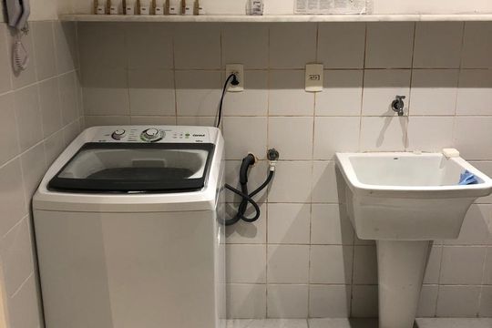 Área de serviço de apartamento à venda com 1 quarto, 48m² em Santa Teresa, Rio de Janeiro