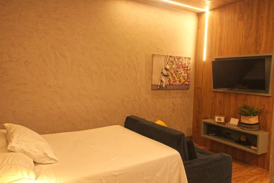 Studio de kitnet/studio para alugar com 1 quarto, 45m² em Ponta da Praia, Santos