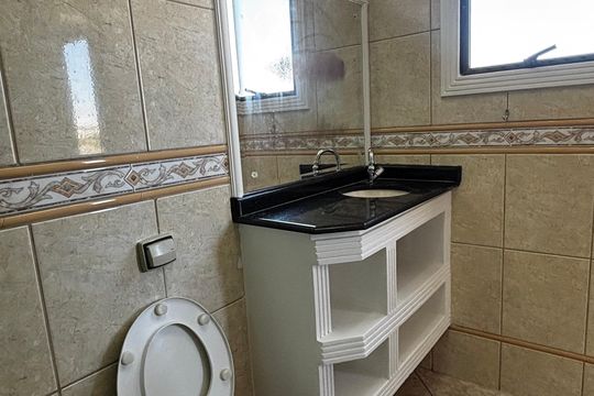 Banheiro da Suíte 2 de casa para alugar com 2 quartos, 110m² em Parque Oratório, Santo André