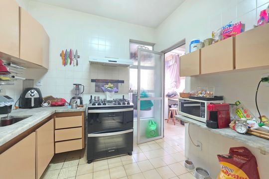 Cozinha  de apartamento à venda com 3 quartos, 120m² em Funcionários, Belo Horizonte
