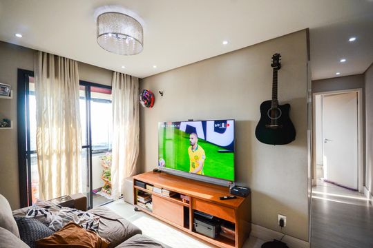 Sala de apartamento à venda com 2 quartos, 54m² em Vila Palmeiras, São Paulo