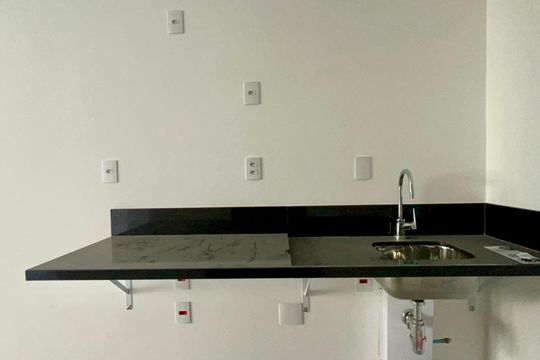 Cozinha de kitnet/studio à venda com 1 quarto, 31m² em Jardim Paulista, São Paulo
