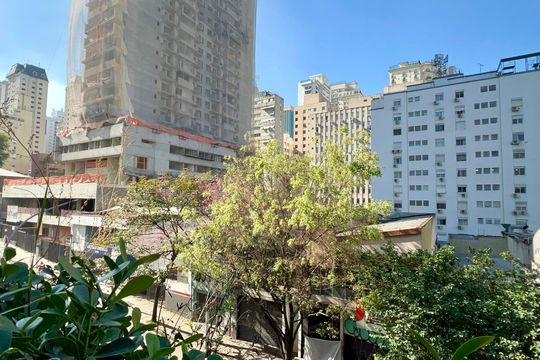 Vista da Varanda de kitnet/studio à venda com 1 quarto, 31m² em Jardim Paulista, São Paulo