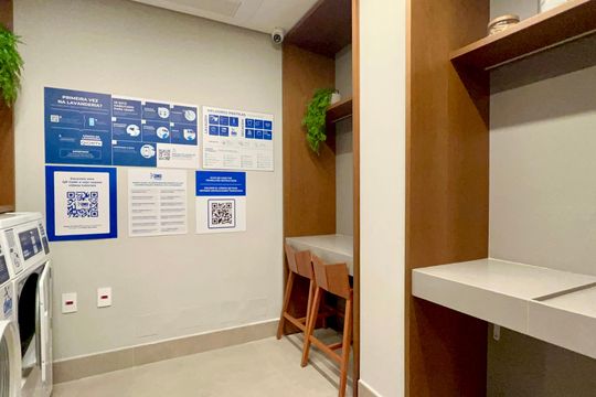 Lavanderia de kitnet/studio à venda com 1 quarto, 31m² em Jardim Paulista, São Paulo