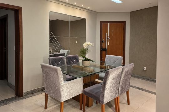 Sala de apartamento à venda com 3 quartos, 211m² em Estoril, Belo Horizonte