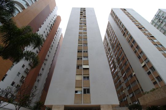 Fachada do Prédio de apartamento para alugar com 3 quartos, 112m² em Itaim Bibi, São Paulo