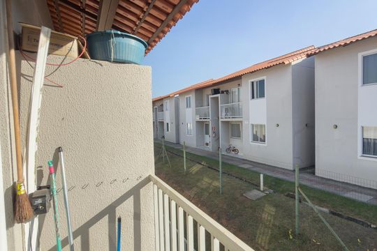 Varanda da Sala de apartamento à venda com 2 quartos, 49m² em Chácara Novo Horizonte, Contagem