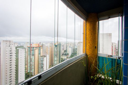 Varanda do quarto 3 de apartamento à venda com 4 quartos, 296m² em Jardim, Santo André