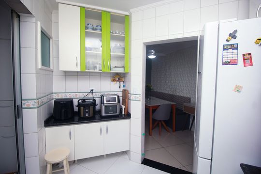 Cozinha de apartamento à venda com 3 quartos, 60m² em Parque Marajoara, Santo André