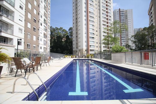 Área comum - Piscina de apartamento para alugar com 2 quartos, 45m² em Vila Andrade, São Paulo
