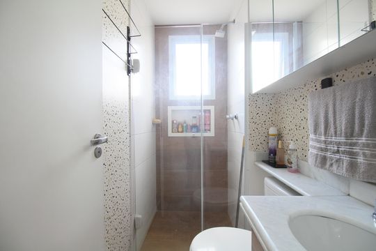 Banheiro de apartamento para alugar com 2 quartos, 45m² em Vila Andrade, São Paulo
