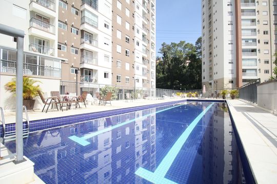Área comum - Piscina de apartamento para alugar com 2 quartos, 45m² em Vila Andrade, São Paulo