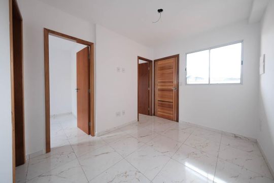 Sala/Cozinha de apartamento à venda com 2 quartos, 37m² em Vila Guilhermina, São Paulo