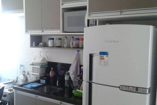 Cozinha de apartamento para alugar com 1 quarto, 49m² em Mário Quintana, Porto Alegre