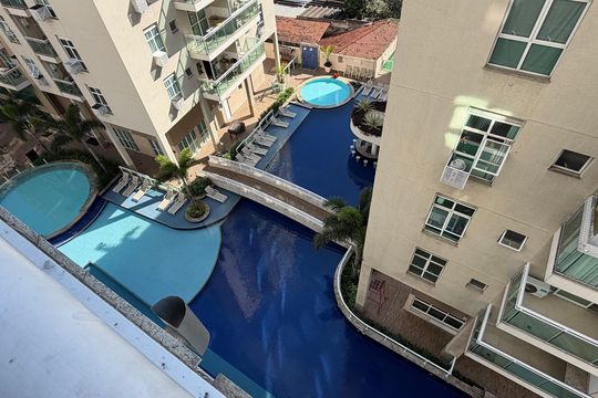 Sala - Varanda  de apartamento à venda com 1 quarto, 37m² em Taquara, Rio de Janeiro