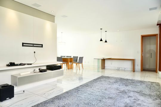 Sala  de apartamento à venda com 4 quartos, 184m² em Santa Lúcia, Belo Horizonte