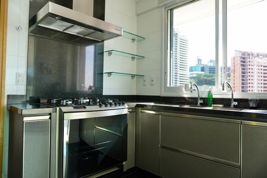 Cozinha de apartamento à venda com 4 quartos, 184m² em Santa Lúcia, Belo Horizonte