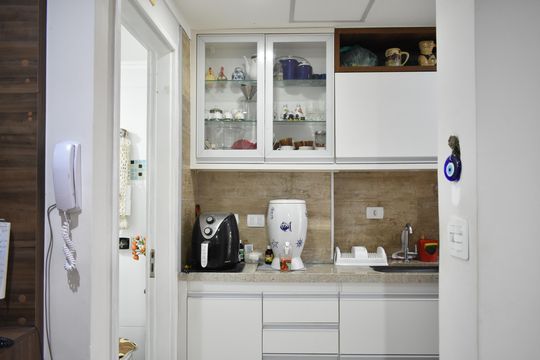 Cozinha de apartamento à venda com 1 quarto, 40m² em Vila da Saúde, São Paulo