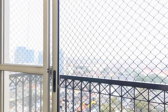 Varanda da Sala de apartamento para alugar com 2 quartos, 56m² em Vila Carmosina, São Paulo