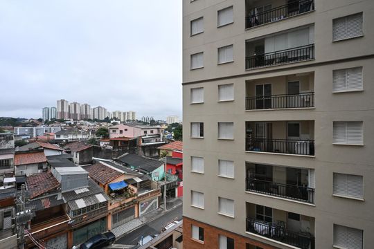 Vista do Quarto 1 de apartamento para alugar com 2 quartos, 43m² em Jardim Tres Irmaos, Taboão da Serra