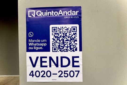Placa de apartamento à venda com 2 quartos, 67m² em Botafogo, Rio de Janeiro