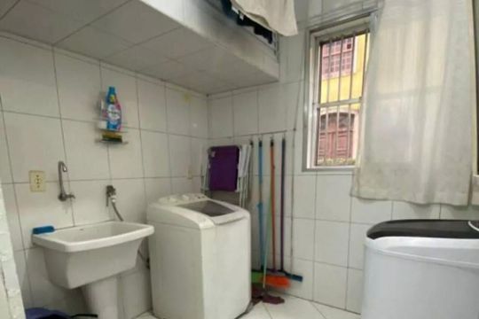 Área de serviço de apartamento para alugar com 1 quarto, 90m² em Aparecida, Santos
