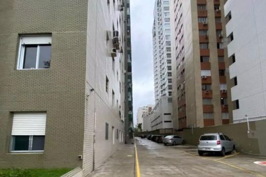 Área externa de apartamento para alugar com 1 quarto, 90m² em Aparecida, Santos