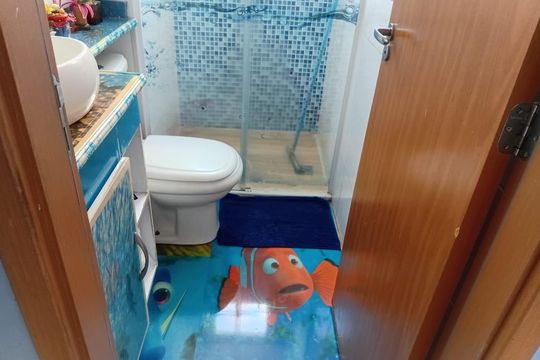 Banheiro de apartamento à venda com 1 quarto, 47m² em Jardim Iris, São Paulo