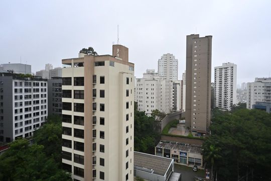 Vista da Suíte de apartamento à venda com 1 quarto, 43m² em Vila Suzana, São Paulo
