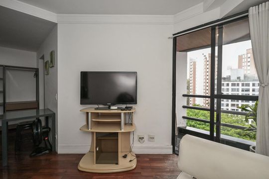 Sala de Tv de apartamento à venda com 1 quarto, 43m² em Vila Suzana, São Paulo