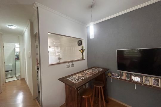 Sala  de apartamento à venda com 2 quartos, 47m² em Vila Arriete, São Paulo